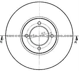 Brake Disc For HYUNDAI 6010229