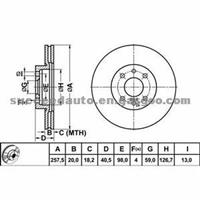 Brake Disc For LANCIA 46416712