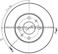 Brake Disc For LANCIA 60808872