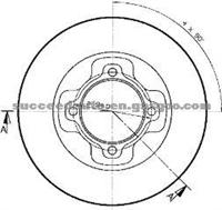 Brake Disc For MAZDA B001-33-251