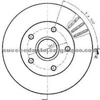 Brake Disc For MAZDA HF05-33-251A