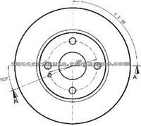 Brake Disc For MAZDA BB7E-33-25XD
