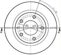 Brake Disc For MAZDA GJ21-26-251R