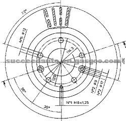 Brake Disc For MAZDA FB05-33-251A