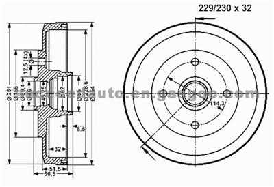 Brake Disc For MAZDA B216-26-251+