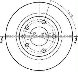 Brake Disc For MAZDA GJ21-26-251A