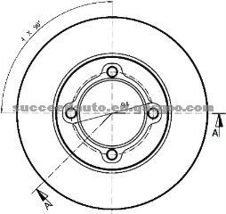 Brake Disc For MAZDA E8BZ-11-25A