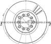 Brake Disc For MERCEDES 1264210412
