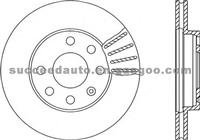 Brake Disc For MERCEDES 6155216011