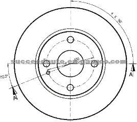 Brake Disc For MAZDA H7Y1-26-251