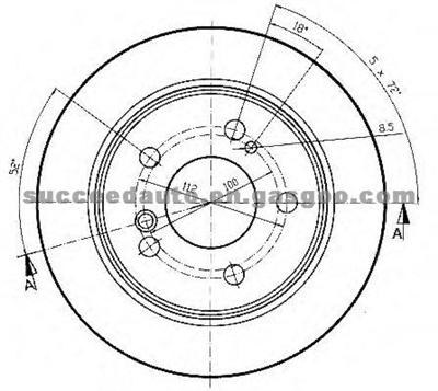 Brake Disc For MERCEDES 2104230312