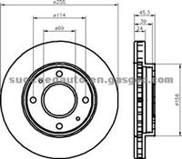 Brake Disc For MITSUBISHI MB668107