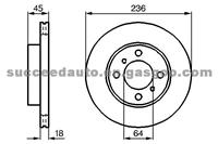 Brake Disc For MITSUBISHI MR449769
