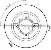 Brake Disc For NISSAN 40206-05A01
