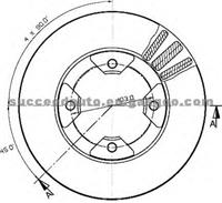 Brake Disc For NISSAN 40206-D0360