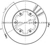 Brake Disc For NISSAN 40206-01G03