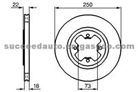 Brake Disc For NISSAN 40206-W1265