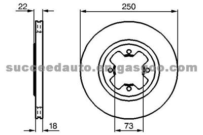 Brake Disc For NISSAN 40206-W1265