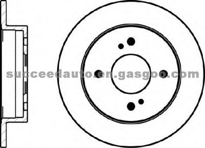 Brake Disc For NISSAN 43206-42R01