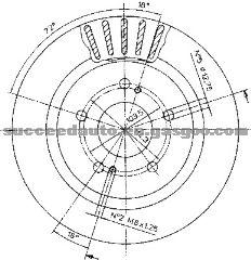 Brake Disc For NISSAN 40206-37P02