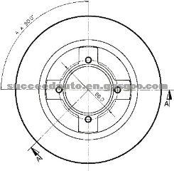 Brake Disc For NISSAN 40206-05A00