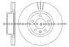 Brake Disc For OPEL 569044