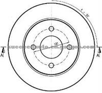 Brake Disc For NISSAN 40206-5F001
