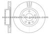 Brake Disc For OPEL 569053