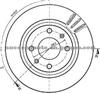 Brake Disc For PEUGEOT 4246A7