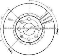 Brake Disc For OPEL 569003
