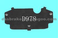 Brake Pad，Brake Shims，Anti-Noise Shims：Fabric D978