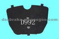 Brake Pad，Brake Shims，Anti-Noise Shims：Fabric D992