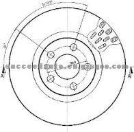 Brake Disc For PEUGEOT 4246J3