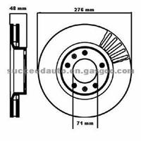 Brake Disc For PEUGEOT 4246 E0