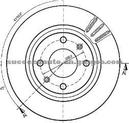 Brake Disc For PEUGEOT 4246R5