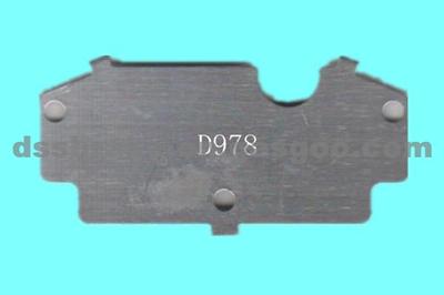 BRAKE PAD,BRAKE SHIMS,ANTI-NOISE:Stainless Steel D978