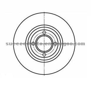 Brake Disc For PEUGEOT 7851531000