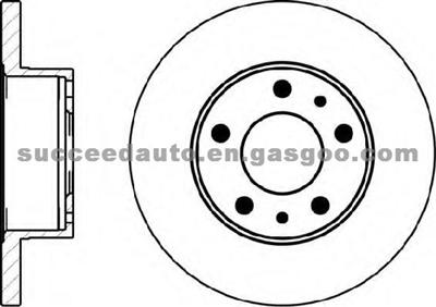 Brake Disc For PEUGEOT 1300500080