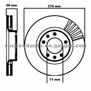 Brake Disc For PEUGEOT 4246 E0