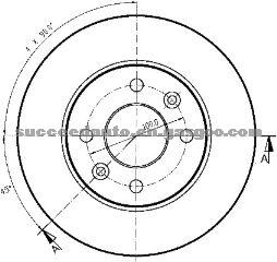 Brake Disc For RENAULT 7701205842