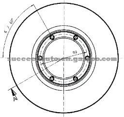 Brake Disc For RENAULT 2677502515