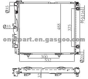 Auto Radiator 124/ 300e/ Ce Sp'88-91at