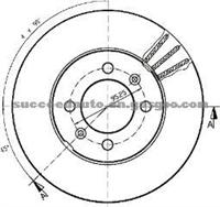 Brake Disc For ROVER NAM8970