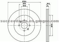 Brake Disc For ROVER NAM7806