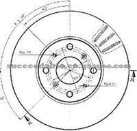 Brake Disc For ROVER GBD90800