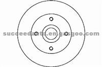 Brake Disc For SEAT 191615601