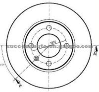 Brake Disc For SEAT 811615301B