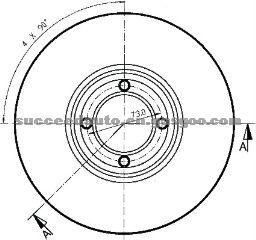 Brake Disc For ROVER FAM8266