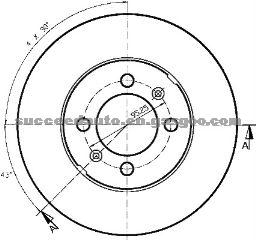 Brake Disc For ROVER NAM8415