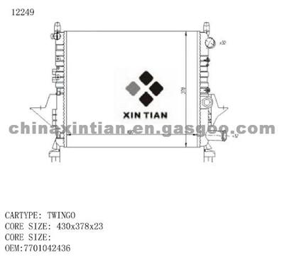 RENAULT Radiator 7701042436